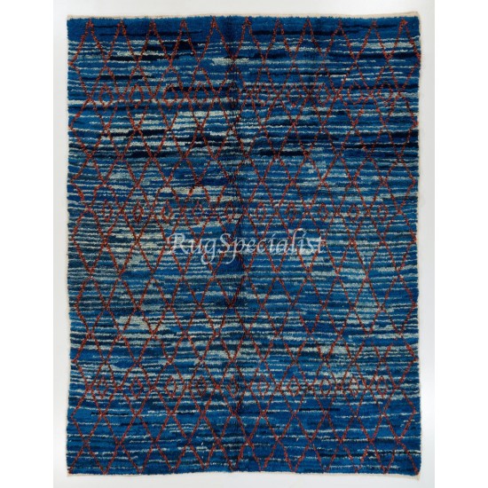 Modern Natural Dyed Moroccan Beni Qurain Berber Rug. Custom Options Available Modern Natural Dyed Moroccan Beni Qurain Berber Rug. Custom Options Available