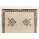 Handmade Vintage "Tulu" Rug, 100% Natural Undyed Wool, Custom Options Available