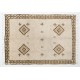 Handmade Vintage "Tulu" Rug, 100% Natural Undyed Wool, Custom Options Available