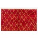 Contemporary Hand-Knotted Moroccan Berber Rug in Red and Yellow Colors, 100% Wool. Custom Options Available