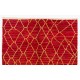 Contemporary Hand-Knotted Moroccan Berber Rug in Red and Yellow Colors, 100% Wool. Custom Options Available