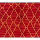 Contemporary Hand-Knotted Moroccan Berber Rug in Red and Yellow Colors, 100% Wool. Custom Options Available