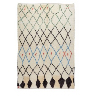 Moroccan Berber Tulu Rug, 100% Soft, Cozy Wool, Hand-Knotted Carpet