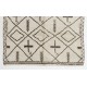 Handmade Boho Chic Moroccan Rug, 100% Natural Undyed Wool, Custom Options Available