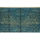 Modern Moroccan Berber Tulu Rug in Indigo Blue, 100% Wool, Custom Options Available