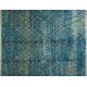 Modern Moroccan Berber Tulu Rug in Indigo Blue, 100% Wool, Custom Options Available
