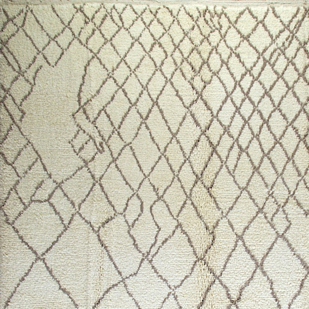 Modern Moroccan Tulu Rug, 100% Natural Undyed Wool, Custom Options Available Modern Moroccan Tulu Rug, 100% Natural Undyed Wool, Custom Options Available