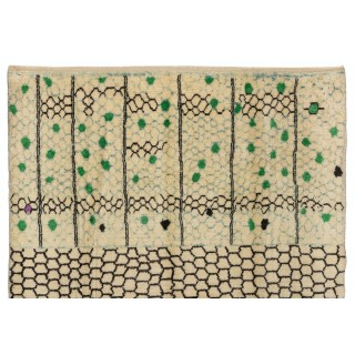New Contemporary Hand Knotted Tulu Rug, 100% Soft, Velvety Wool. Custom Options Available