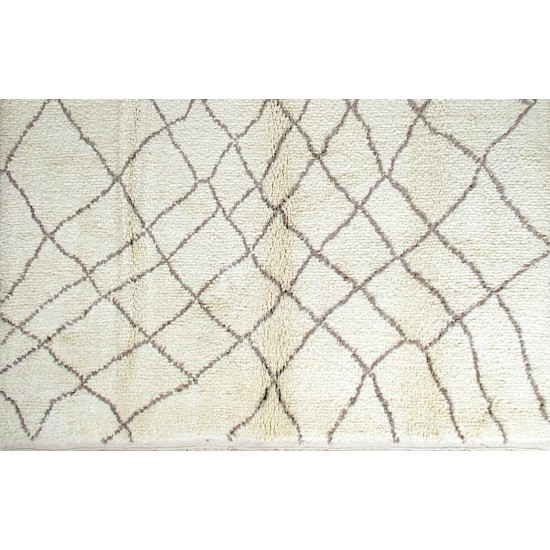 Contemporary Moroccan Rug. 100% Natural Undyed Wool. Custom Options Available