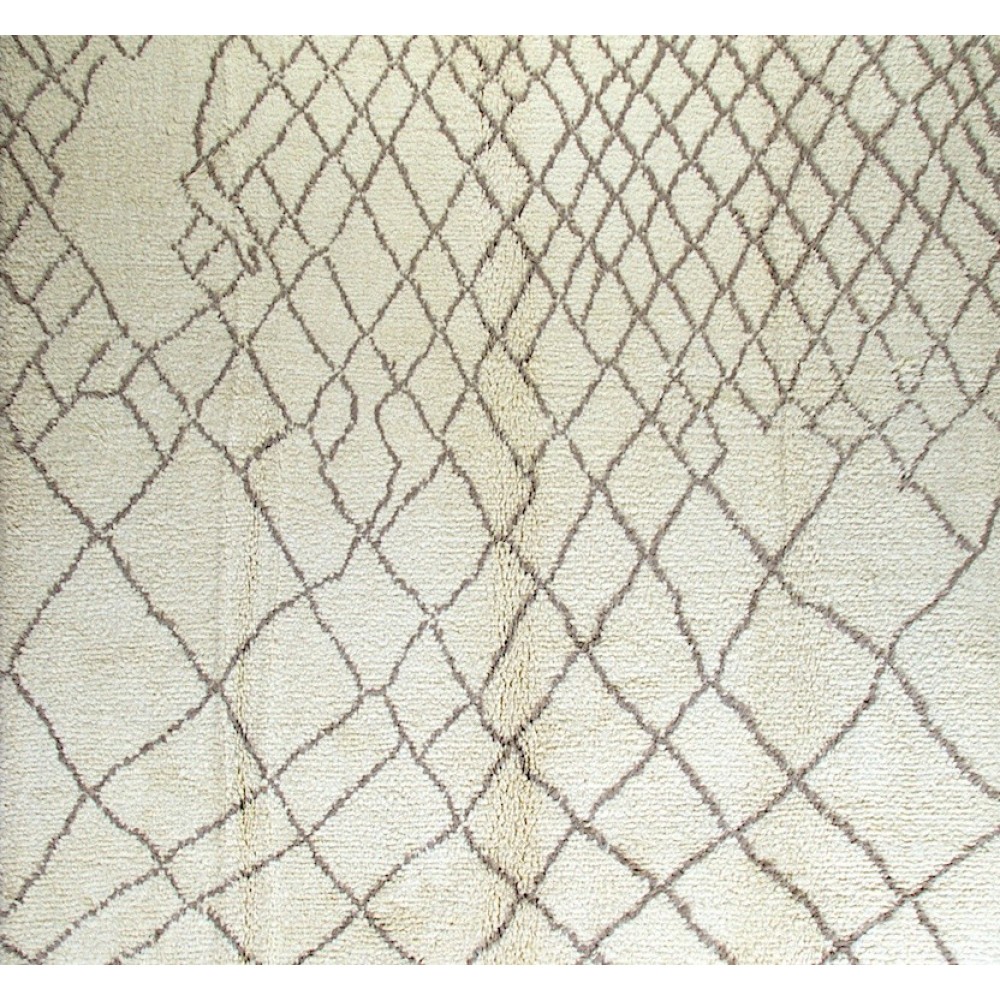 Contemporary Moroccan Rug. 100% Natural Undyed Wool. Custom Options Available