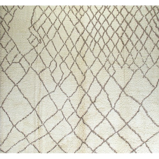 Contemporary Moroccan Rug. 100% Natural Undyed Wool. Custom Options Available