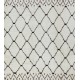 Moroccan Rug Made of Natural Ivory and Brown Wool