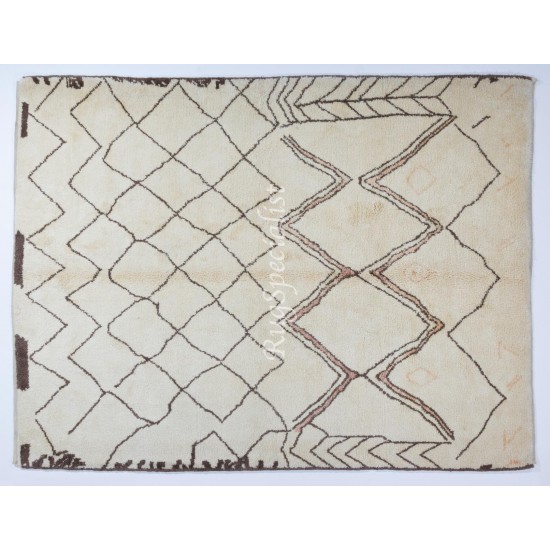 Contemporary Hand Knotted Moroccan Wool Rug. Custom Options Available Contemporary Hand Knotted Moroccan Wool Rug. Custom Options Available