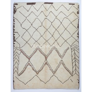 Contemporary Hand Knotted Moroccan Wool Rug. Custom Options Available
