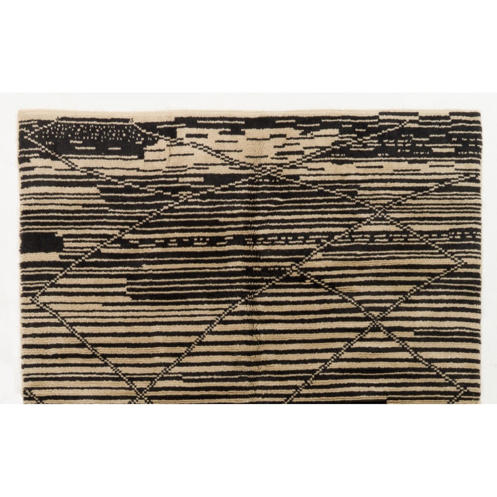 Modern Handmade Moroccan Rug. 100% Natural UN-dyed Wool. CUSTOM OPTIONS Av.
