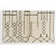 Boho Chic Moroccan Tulu Rug, 100% Natural Undyed Wool, Custom Options Available