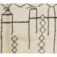 Boho Chic Moroccan Tulu Rug, 100% Natural Undyed Wool, Custom Options Available
