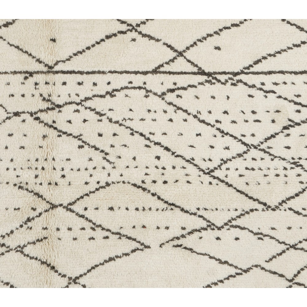Modern Moroccan Azilal Rug, 100% Wool Carpet