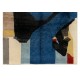 Contemporary Hand Knotted Rug with Abstract Design, 100% Soft, Velvety Wool, Custom Options Available