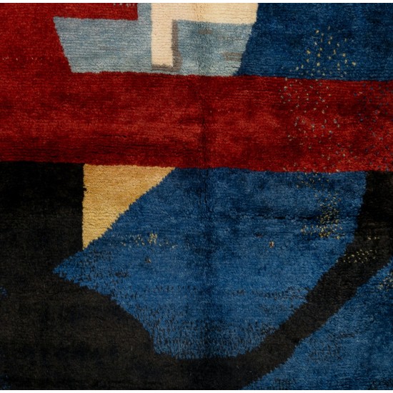 Contemporary Hand Knotted Rug with Abstract Design, 100% Soft, Velvety Wool, Custom Options Available Contemporary Hand Knotted Rug with Abstract Design, 100% Soft, Velvety Wool, Custom Options Available