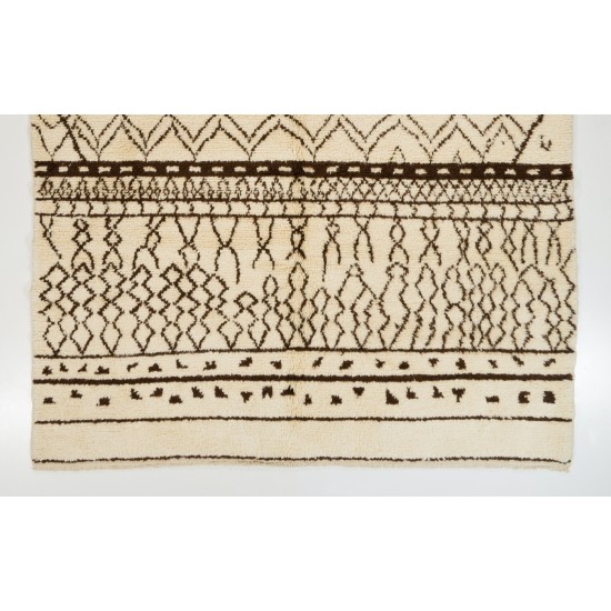 Contemporary Moroccan Rug made of Natural Wool. Custom Options Available Contemporary Moroccan Rug made of Natural Wool. Custom Options Available