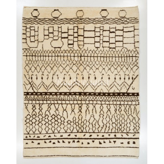 Contemporary Moroccan Rug made of Natural Wool. Custom Options Available Contemporary Moroccan Rug made of Natural Wool. Custom Options Available