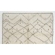 Moroccan Tulu Rug Made Of Natural Wool. Modern Hand-Knotted Carpet. Custom Options Available