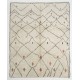 Moroccan Tulu Rug Made Of Natural Wool. Modern Hand-Knotted Carpet. Custom Options Available