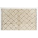 Modern Moroccan Handmade Tulu Rug, 100% Natural Wool Carpet