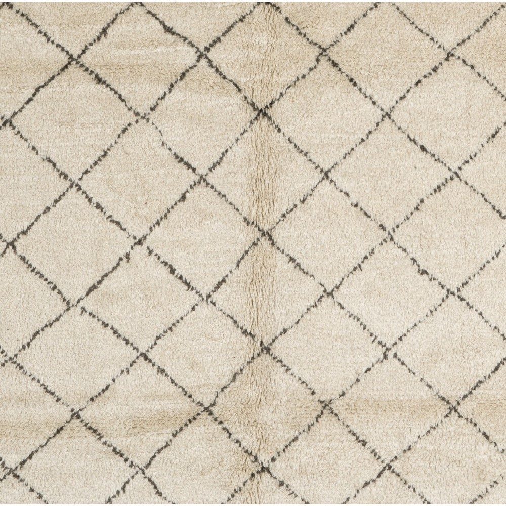 Modern Moroccan Handmade Tulu Rug, 100% Natural Wool Carpet