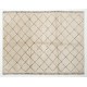 Modern Moroccan Handmade Tulu Rug, 100% Natural Wool Carpet
