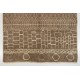 Contemporary Handmade Moroccan Rug in Latte Brown and Beige Colors