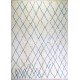 Moroccan Rug. 100% Wool. Ivory & Blue Colors. Custom Options Available