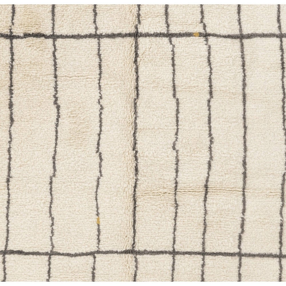 Hand-Knotted Moroccan Tulu Rug, 100% Natural Undyed Wool, Custom Options Available