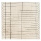 Hand-Knotted Moroccan Tulu Rug, 100% Natural Undyed Wool, Custom Options Available