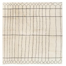 Hand-Knotted Moroccan Tulu Rug, 100% Natural Undyed Wool, Custom Options Available