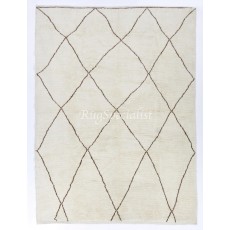 Hand-knotted Moroccan Tulu Rug. 100% Natural Wool. Atlas Design Contemporary Carpet. Custom Options Available