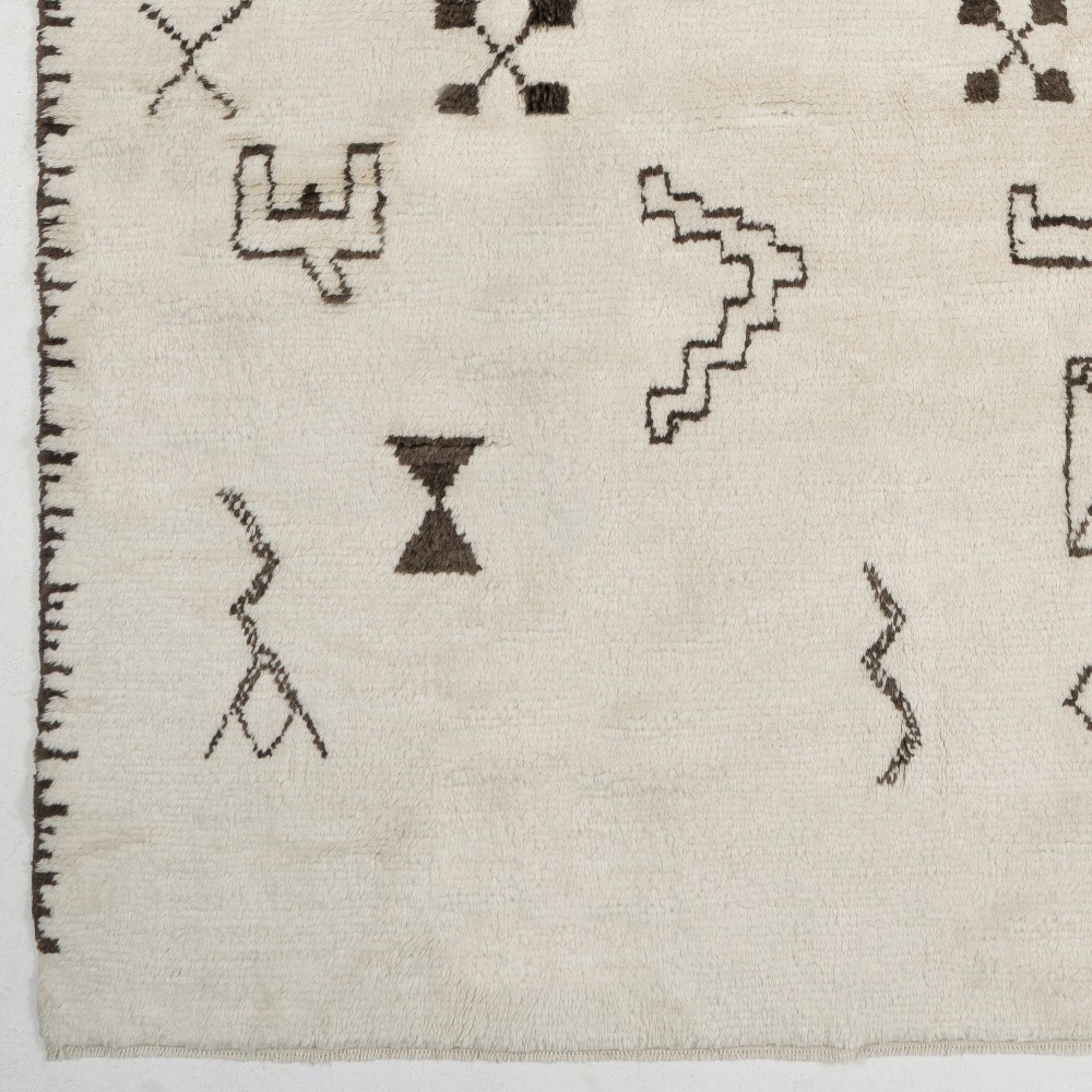 Moroccan Rug, 100% Natural Undyed Wool, Custom Options Available
