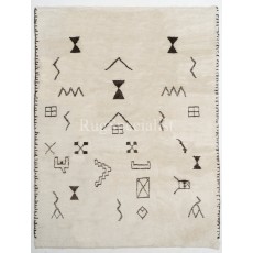 Moroccan Rug, 100% Natural Undyed Wool, Custom Options Available