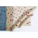 Handmade Blue, Red & Beige Tulu Rug. Premium Quality Moroccan Shaggy Carpet. All Wool