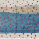 Handmade Blue, Red & Beige Tulu Rug. Premium Quality Moroccan Shaggy Carpet. All Wool