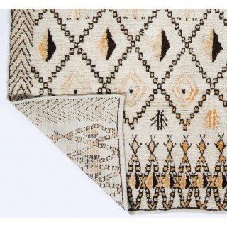 Modern Handmade Moroccan Large Rug, 100% Wool. Custom Options Available