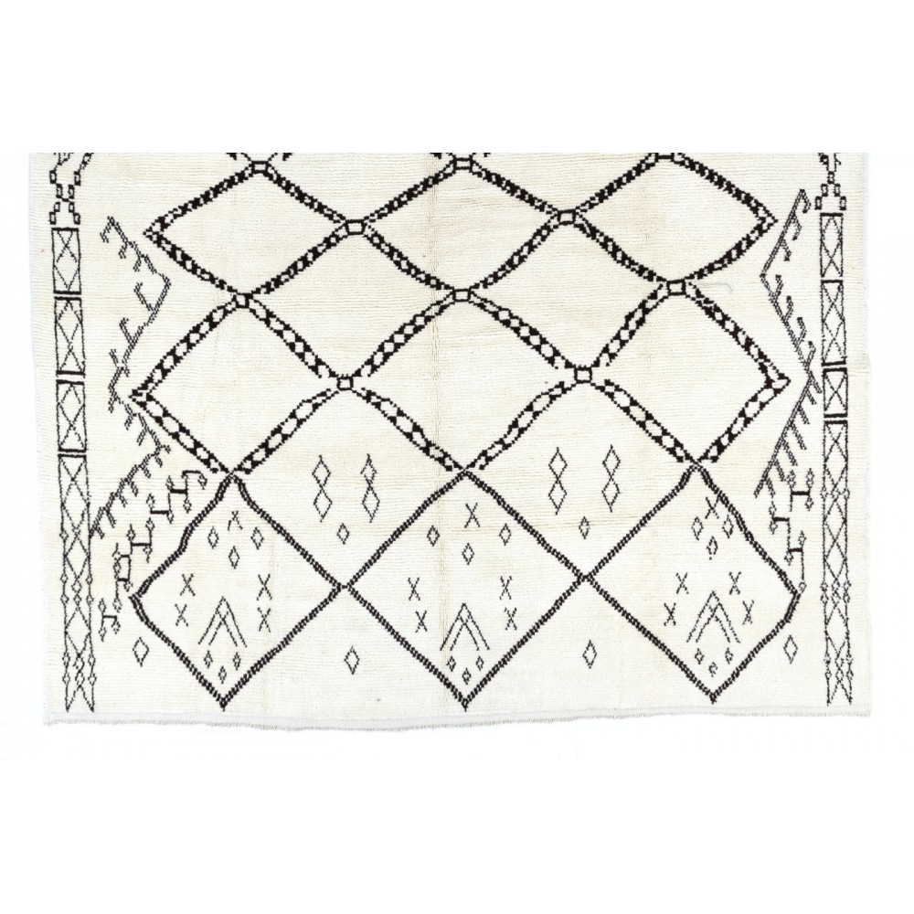 Modern Handmade Moroccan Large Rug, 100% Wool. Custom Options Available