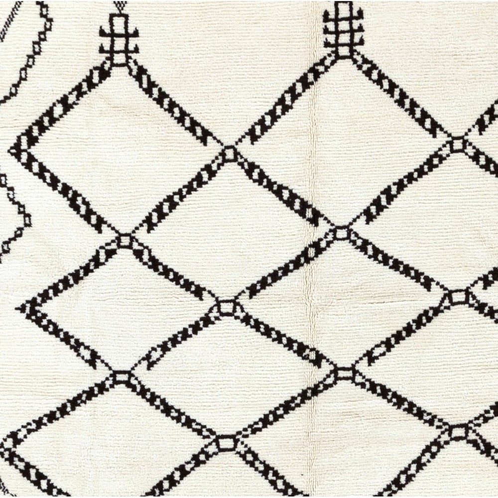 Modern Handmade Moroccan Large Rug, 100% Wool. Custom Options Available