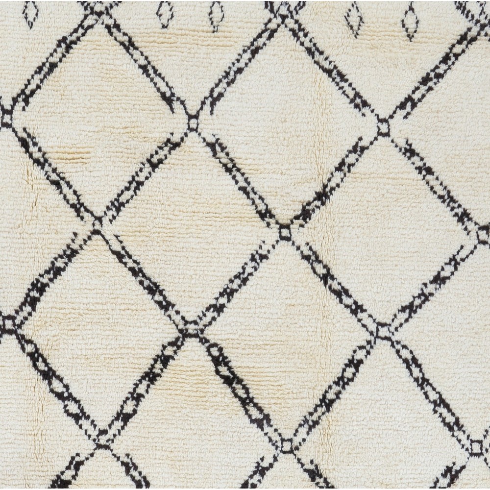 Contemporary Moroccan Tulu Rug, 100% Natural Undyed Wool