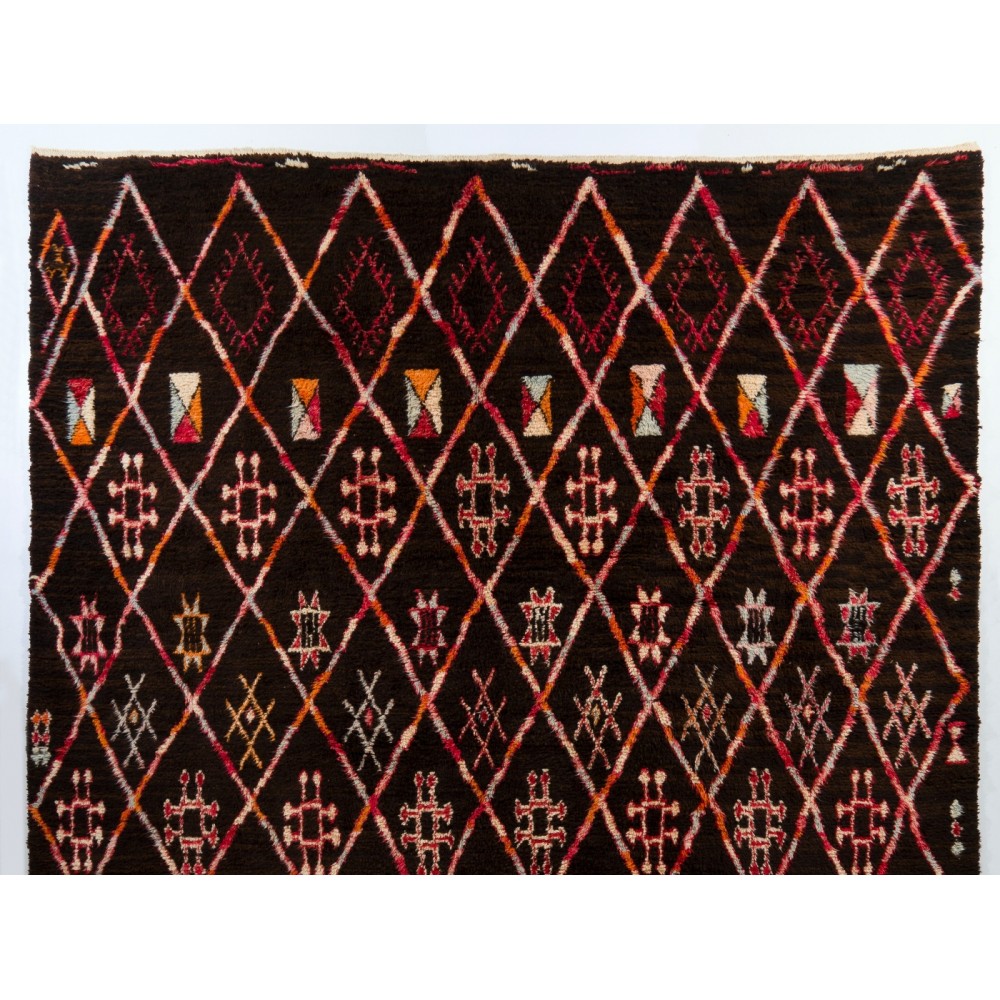 Hand Knotted Moroccan Tulu Rug, 100% Wool, Modern Oversize Shaggy Carpet