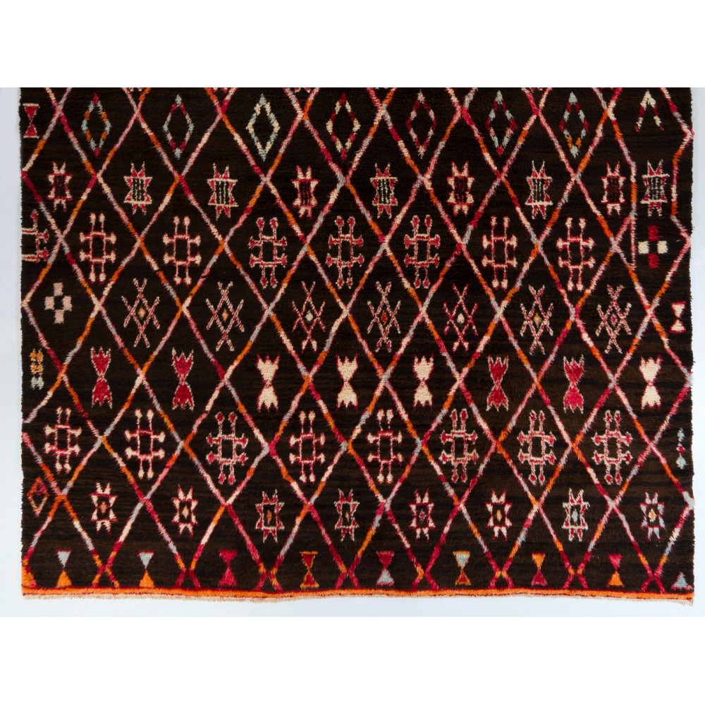 Hand Knotted Moroccan Tulu Rug, 100% Wool, Modern Oversize Shaggy Carpet