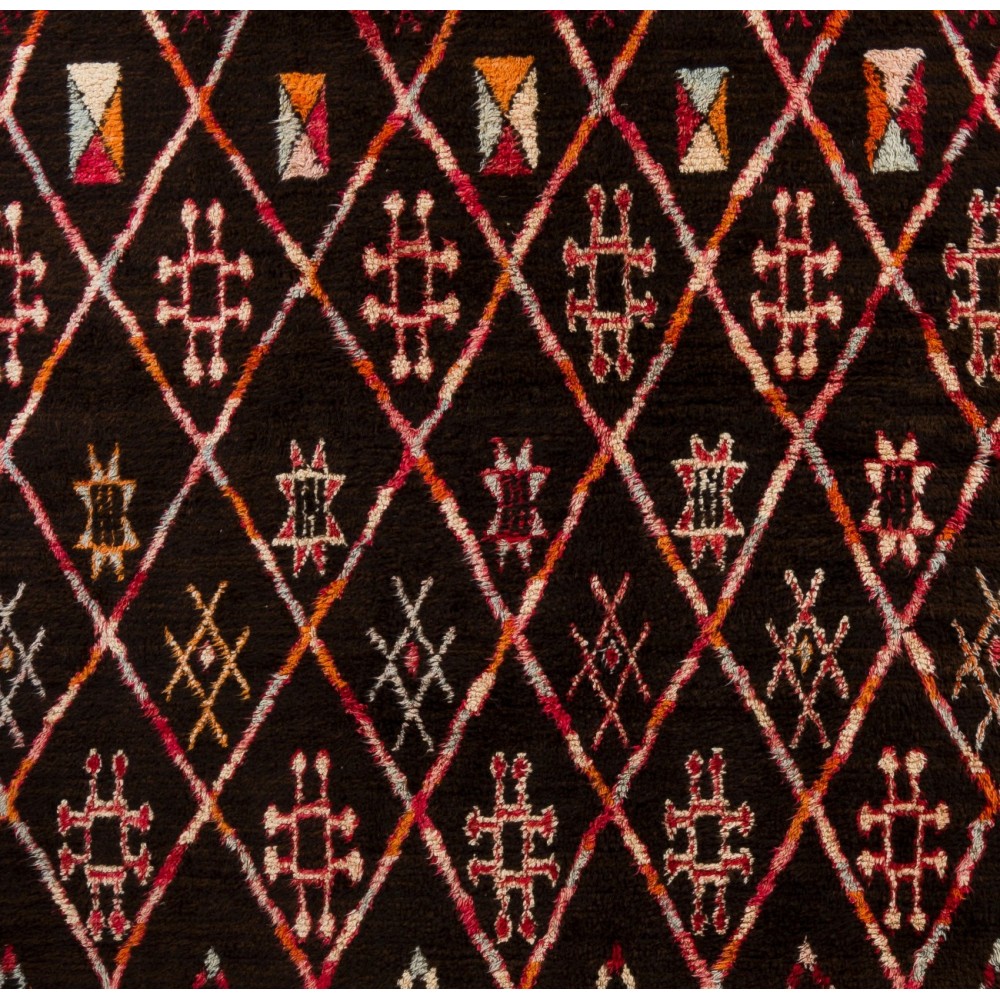 Hand Knotted Moroccan Tulu Rug, 100% Wool, Modern Oversize Shaggy Carpet
