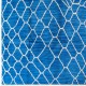 Modern Moroccan Berber Tulu Rug in Blue & Cream Colors. 100% Wool. Custom Options Available