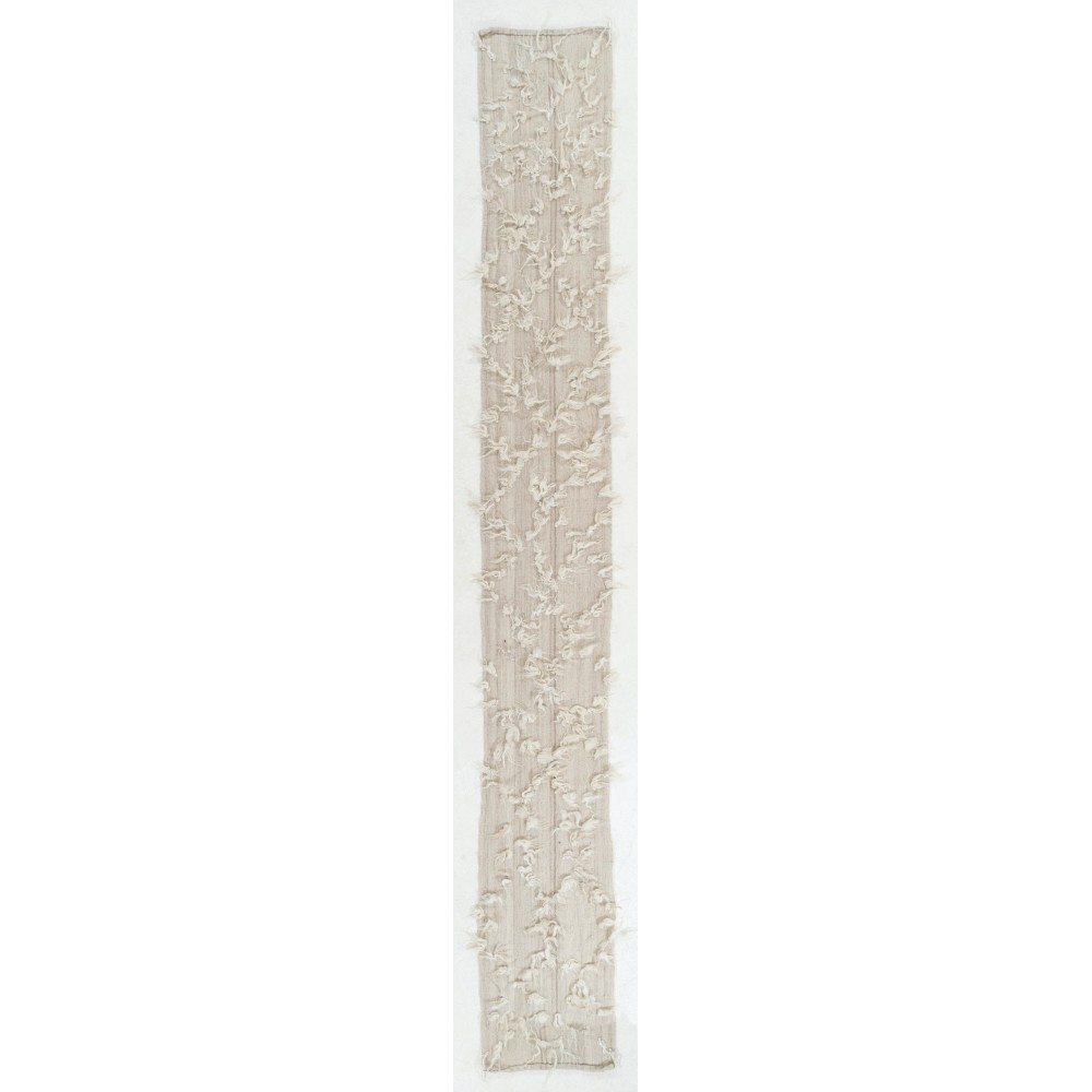 Shag Pile Flokati Tulu Runner Rug, Natural Undyed Mohair, Custom Options Available